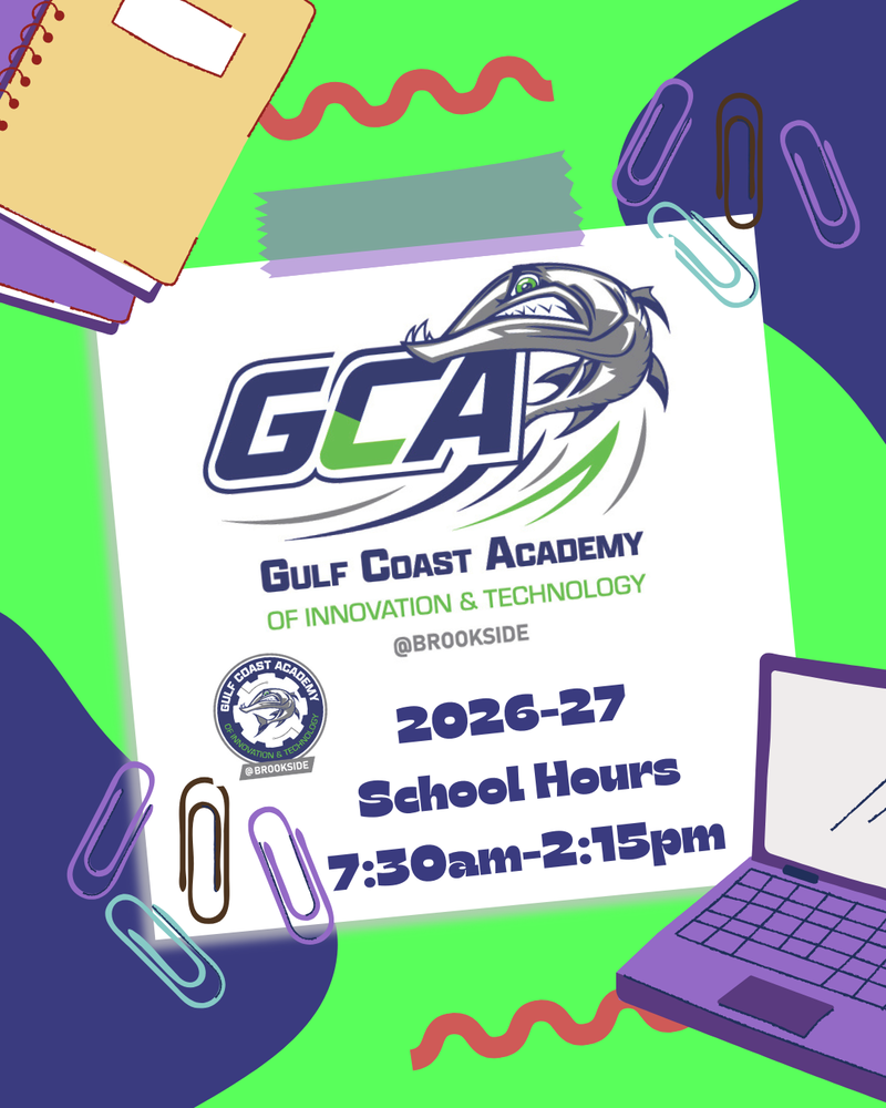 2026-27 School Hours | Gulf Coast Academy at Brookside