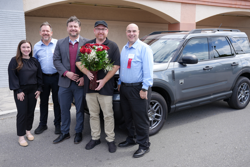 SREOY 2026 Winner Russel Dennison with the Sarasota Ford team