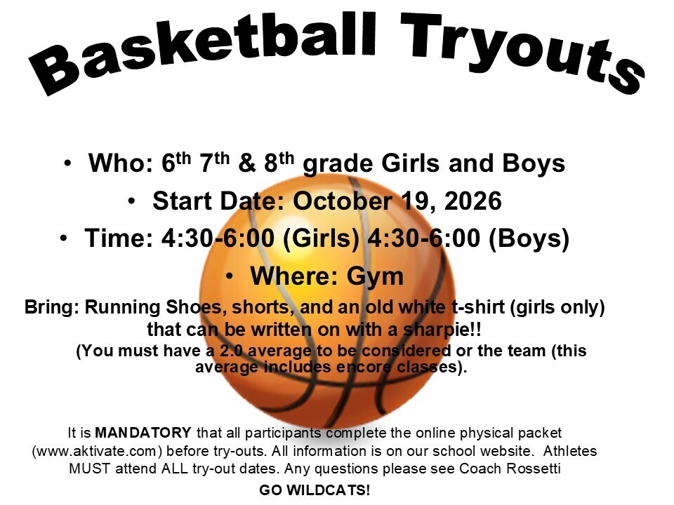 Basketball Tryouts Flyer
