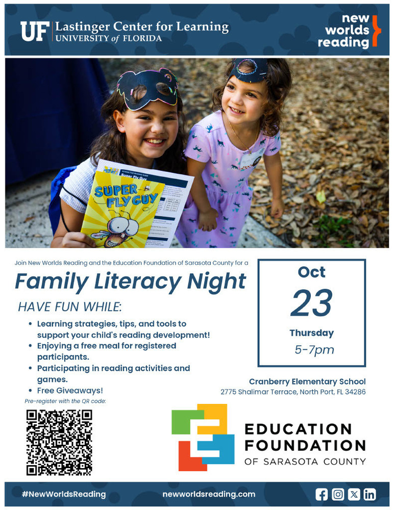 Family Literacy Night - Oct 23