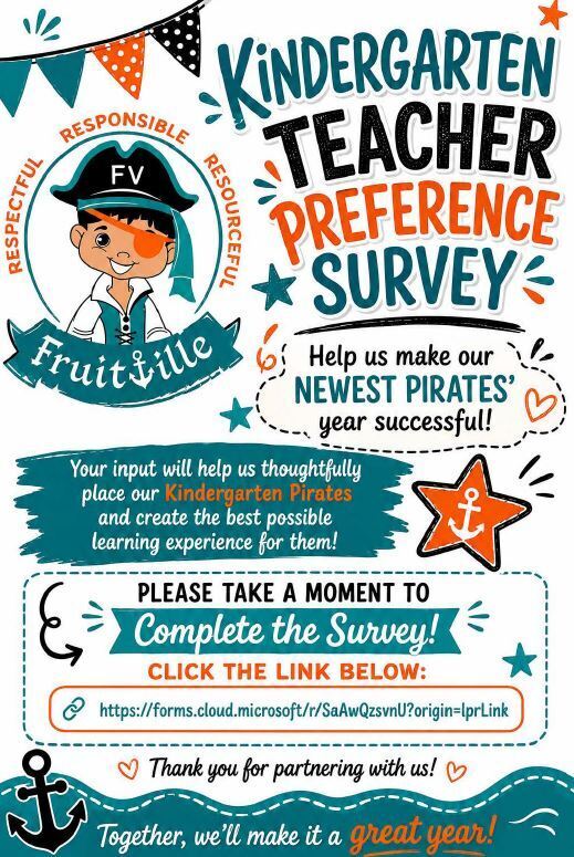 Kindergarten Teacher Preference Survey