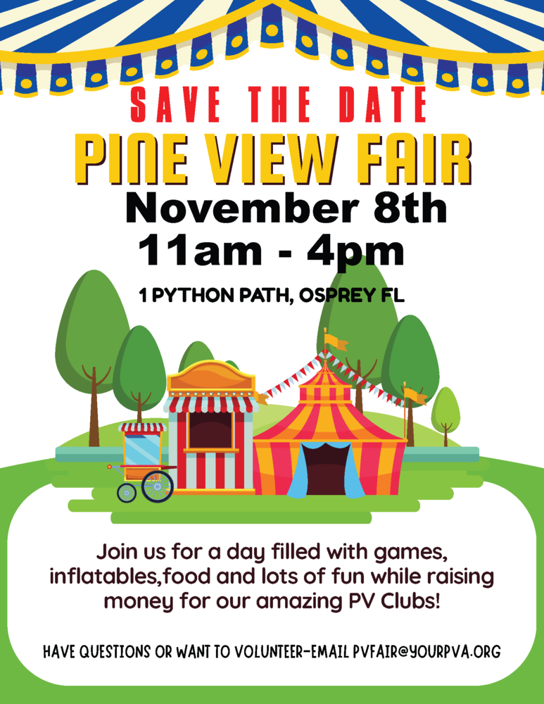 Pine View Fair - Nov. 8