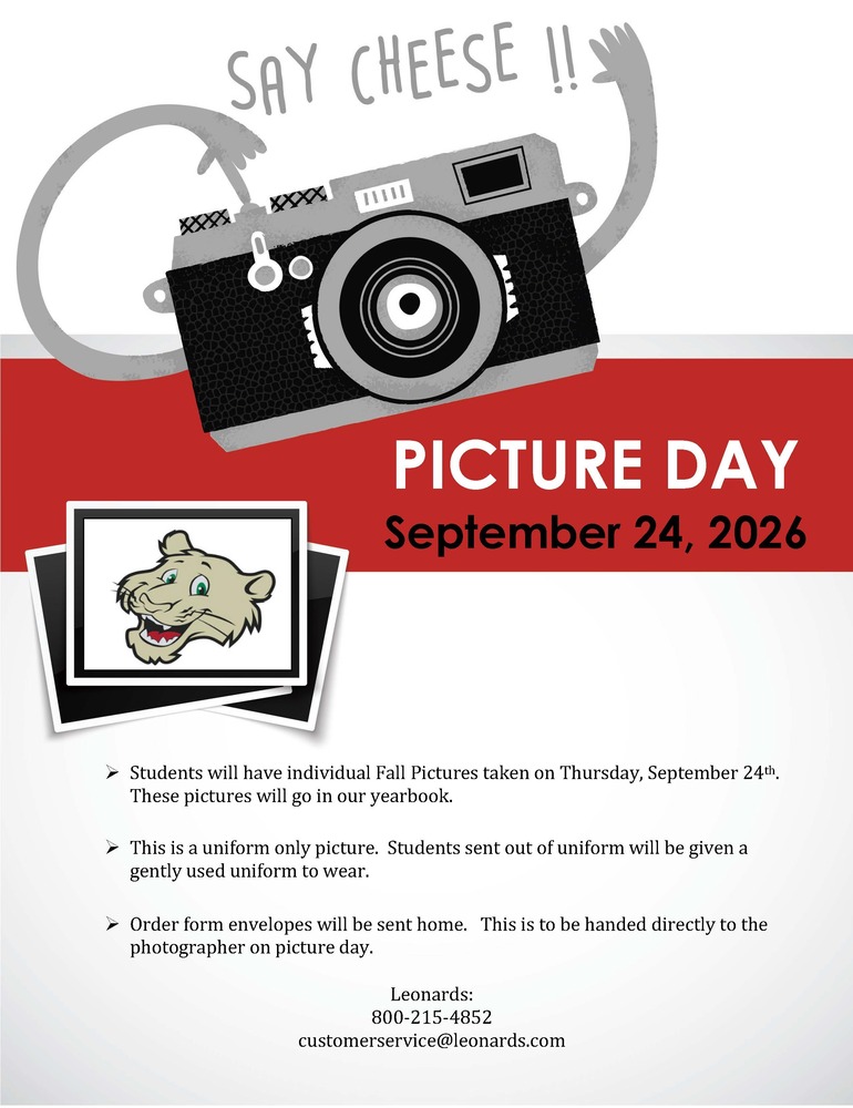 Fall Picture Day - Thursday, September 24