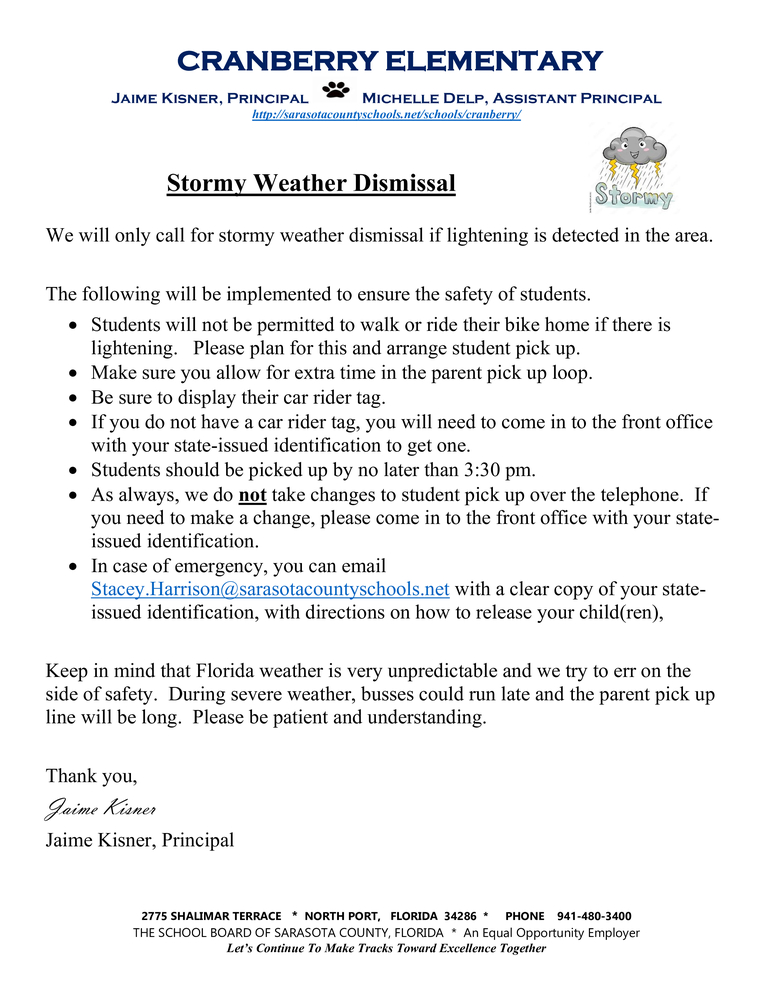 Stormy Weather Dismissal