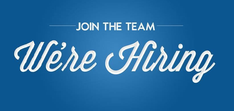 "We are hiring" poster