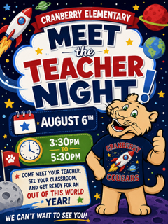 Meet Your Teacher night School Year 2026-2027