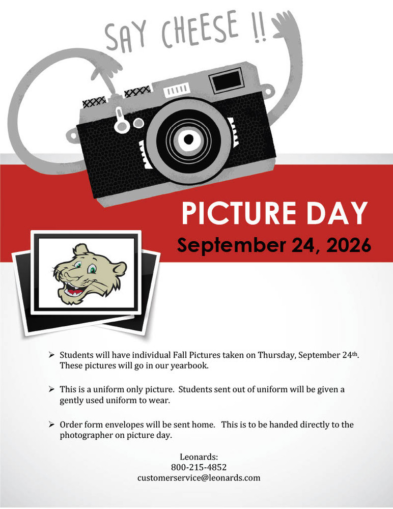 Fall Picture Day - September 24, 2026