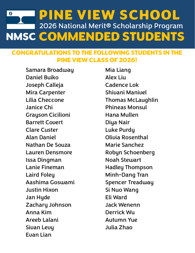 National Merit Commended Students
