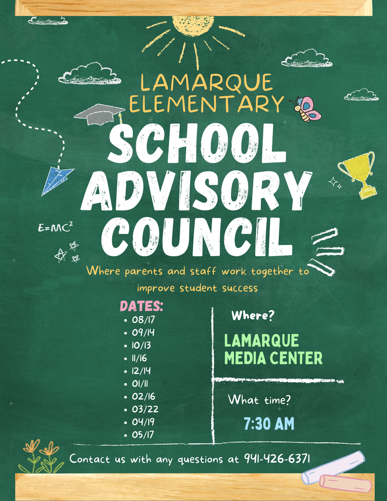 School Advisory Council Flyer