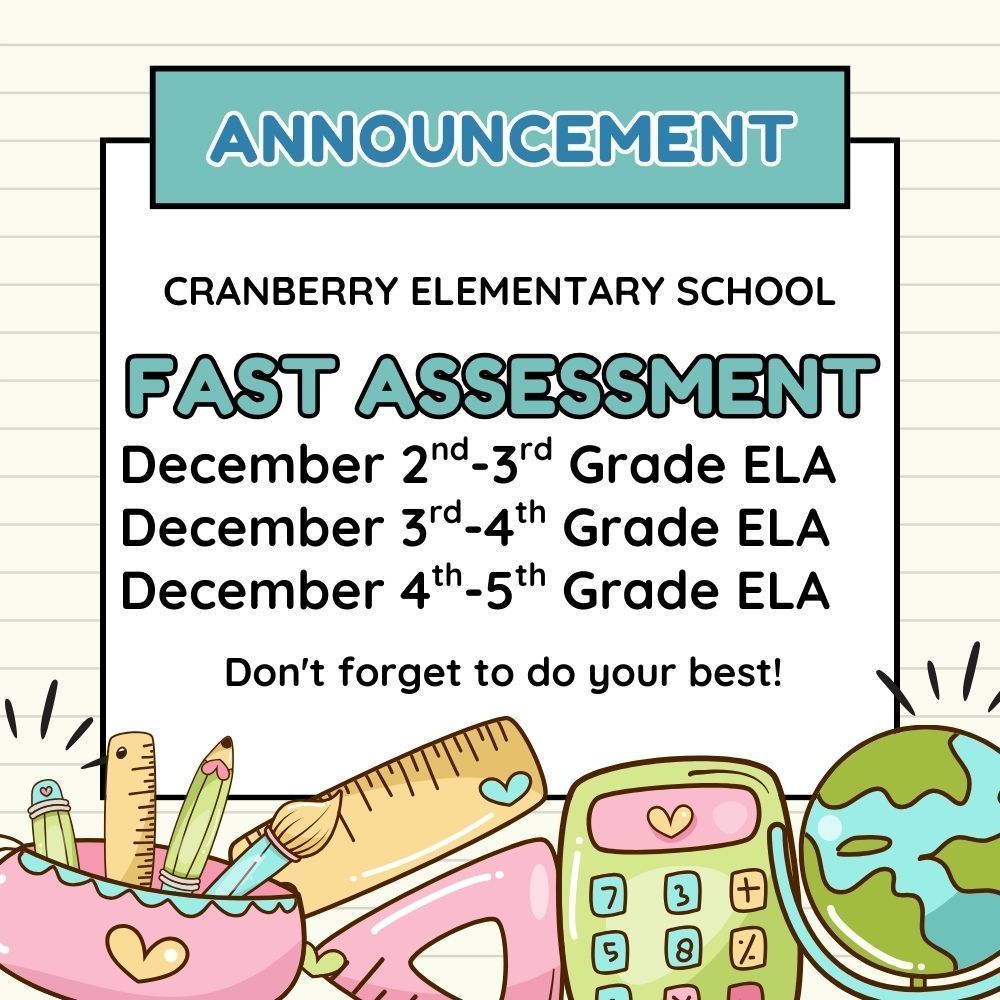 FAST Assessment - Dec 2nd - 4th