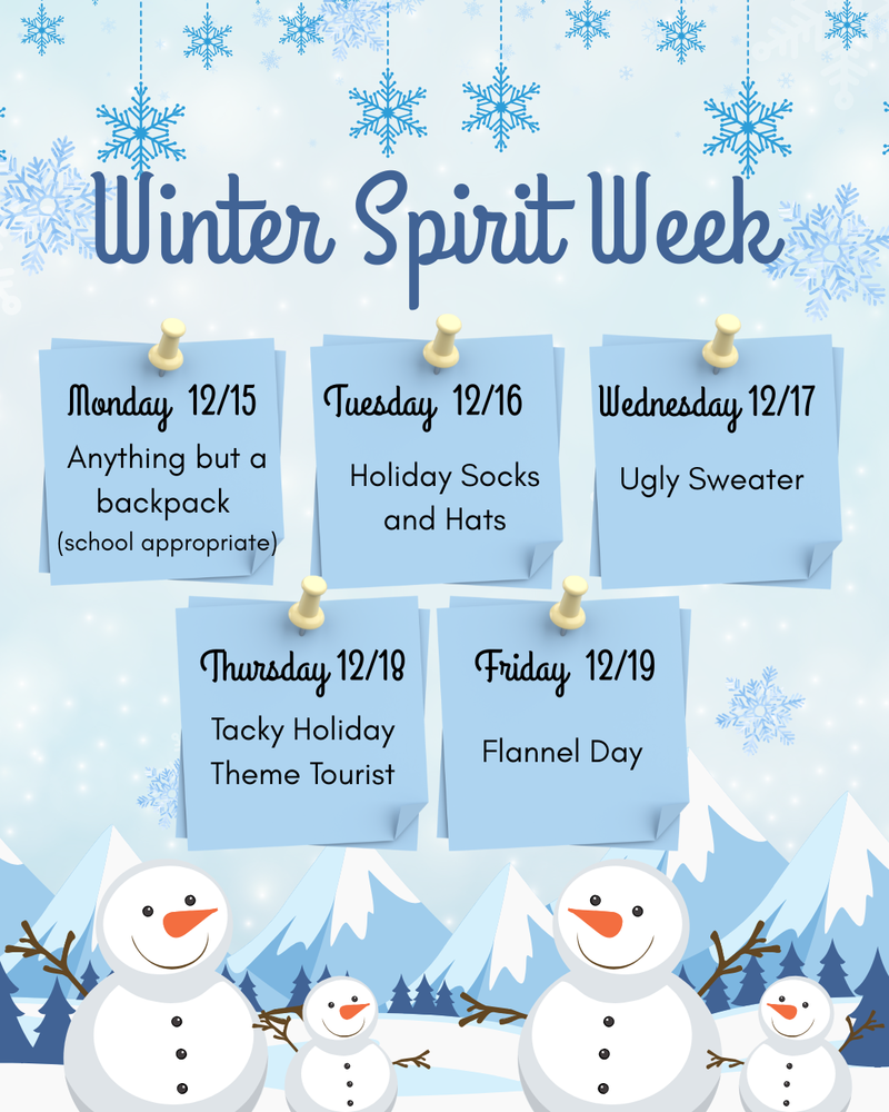winter spirit week