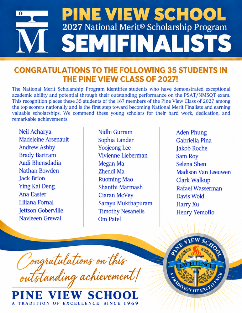 National Merit Semifinalists