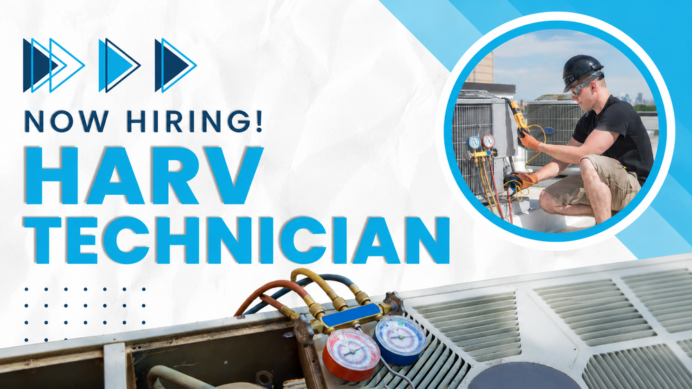 NOW HIRING HARV TECHNNICIAN