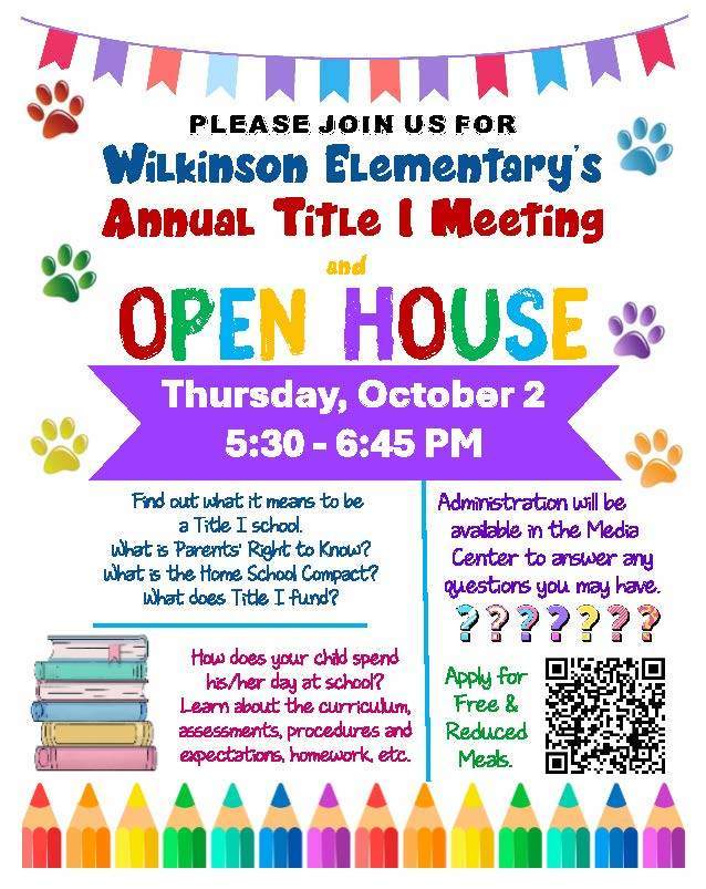 Open House / Annual Title I Meeting