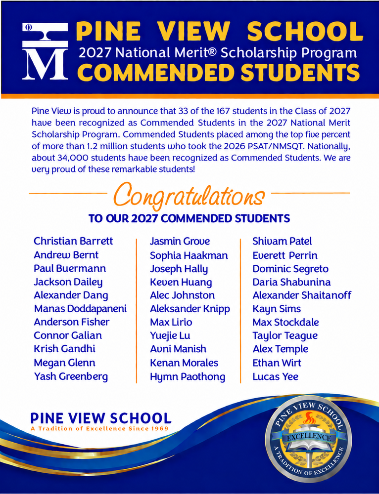 33 NMSQT Commended Students
