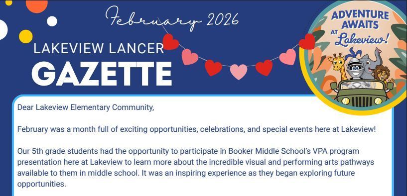 Lakeview Family Newsletter - February 2026 Recap