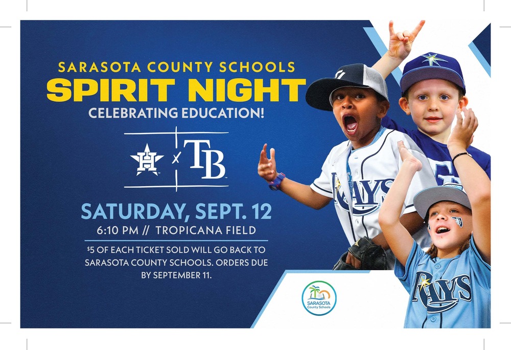 Sarasota County Schools Spirit Night Flyer