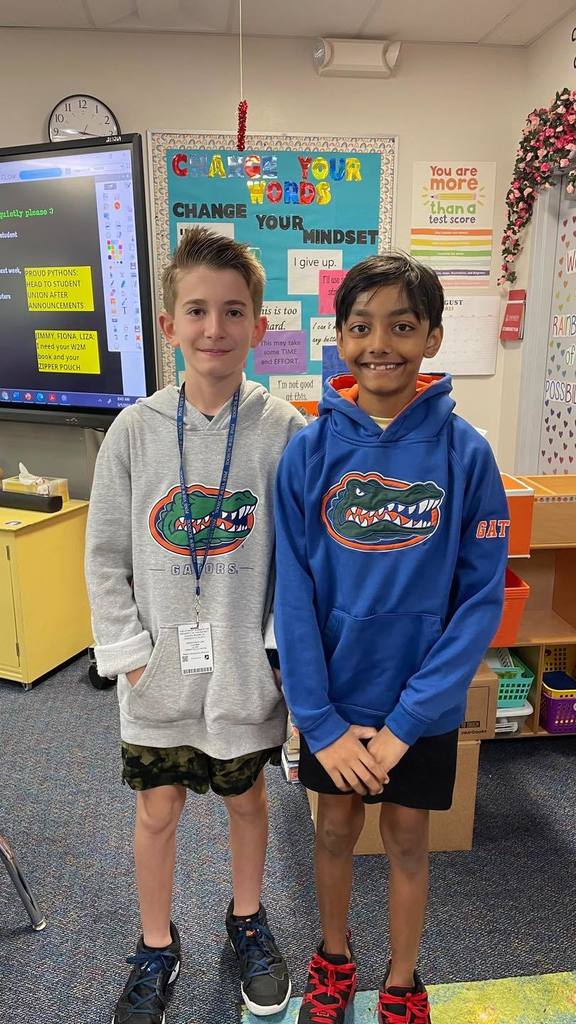 Students wearing matching hoodies