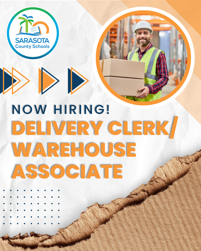 Now Hiring Delivery Clerk/Warehouse Associate