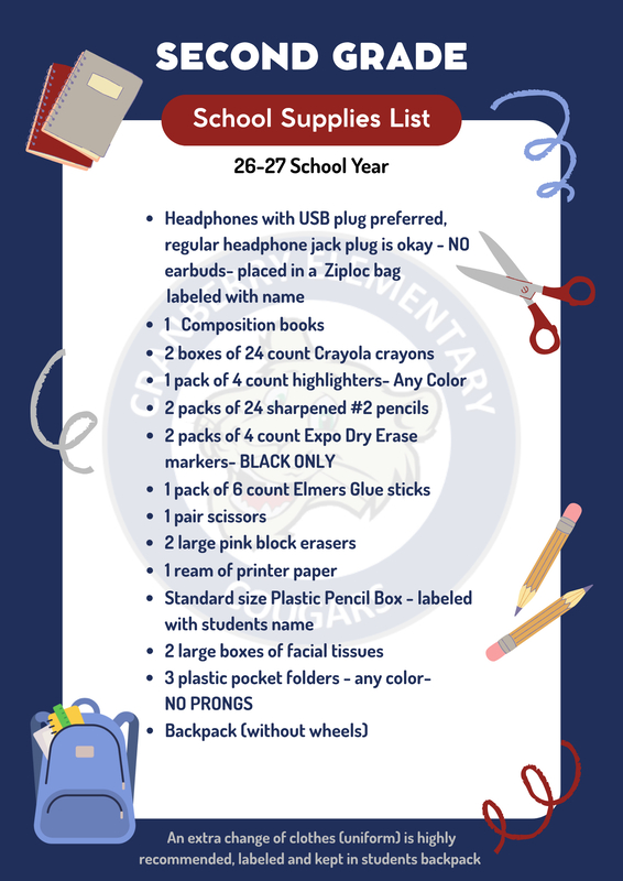 2026-2027 Supply Lists