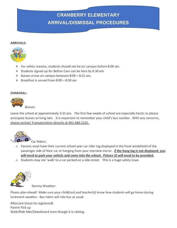 Arrival/Dismissal Procedures