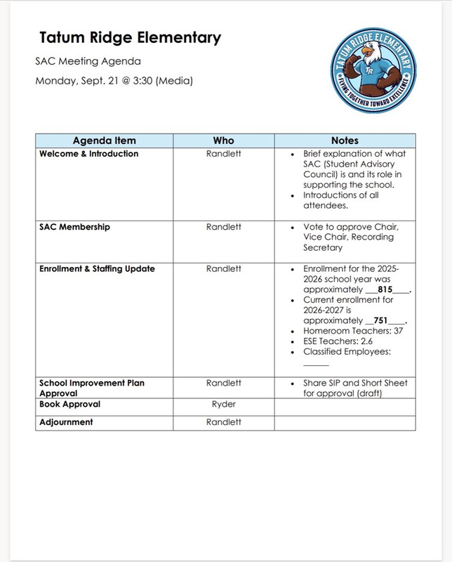 meeting agenda 