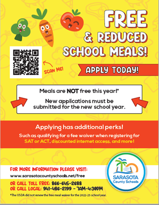 Free & Reduced Lunch Flyer