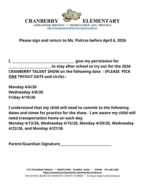 Cranberry Elementary Talent Show