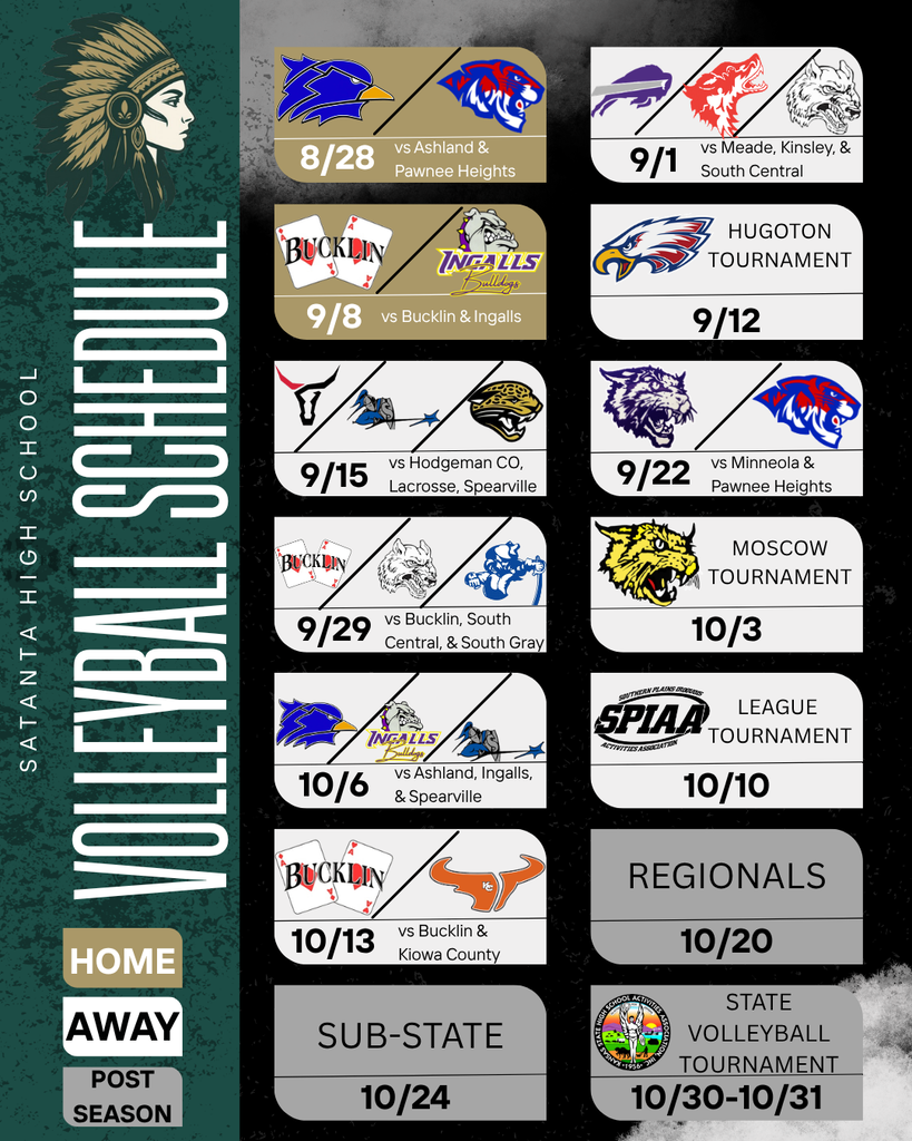 HS Volleyball Schedule 