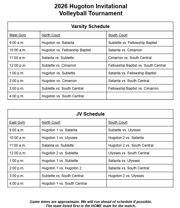 Schedule