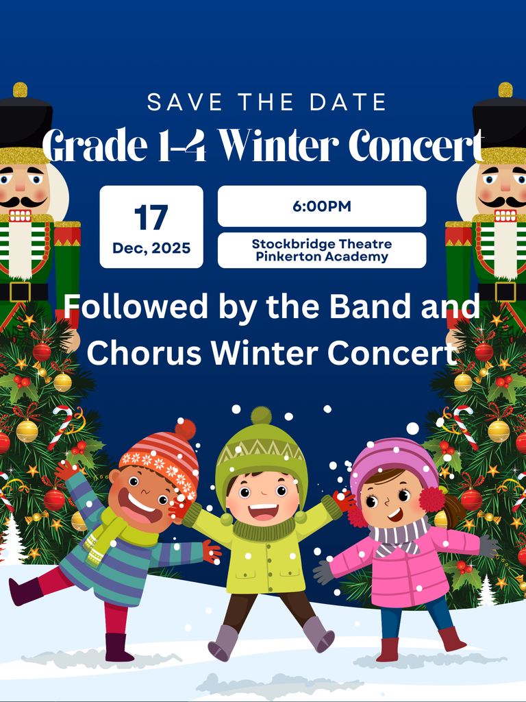 Winter Concert 12/17 at 6pm at Stockbridge Theatre at Pinkerton Academy