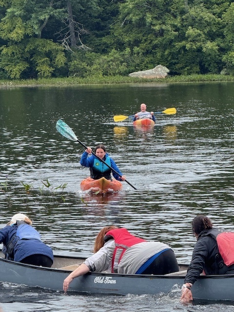 Mrs. Schipano kayaking!