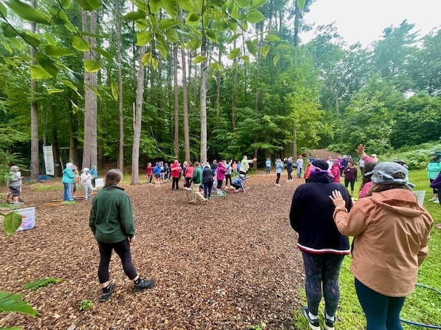 Playing a team-building game--blindfolded!