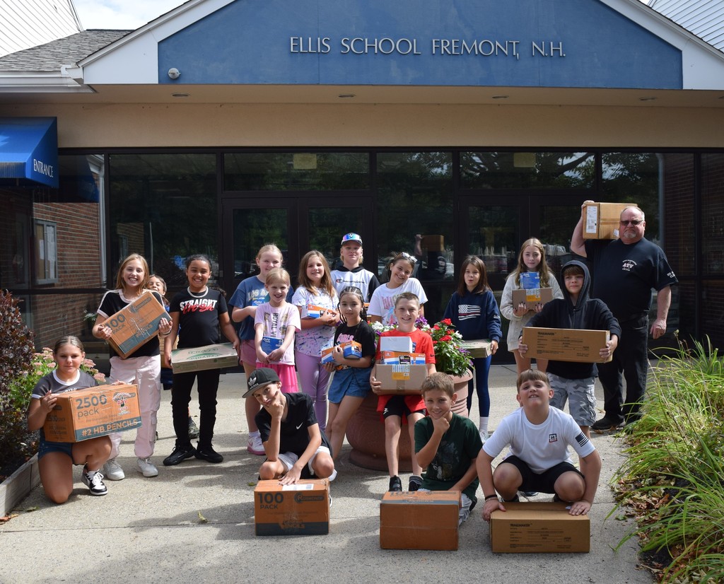 Our learners posing with the donations.
