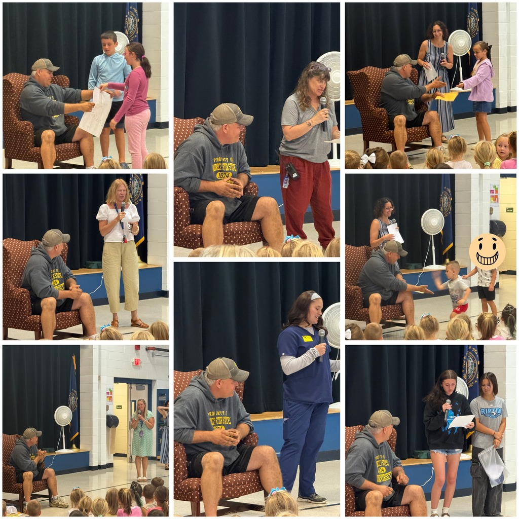 Photos from today's assembly for Mr. Normandin