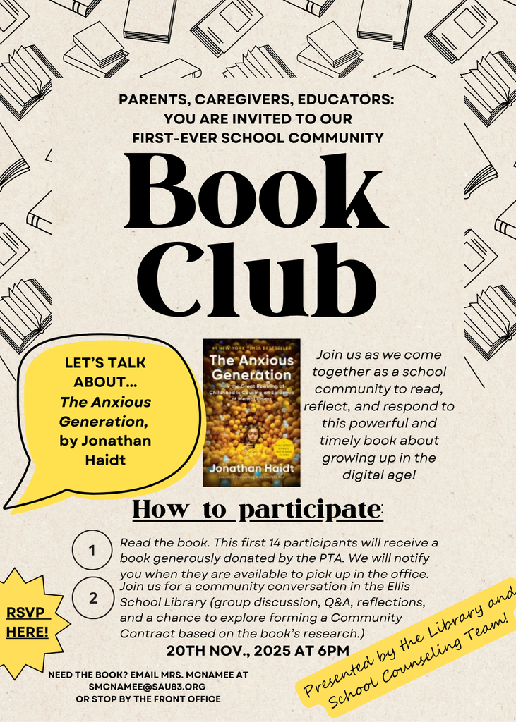 Book club flyer.