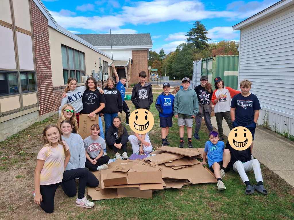 Our seventh grade students smiling for the camera.