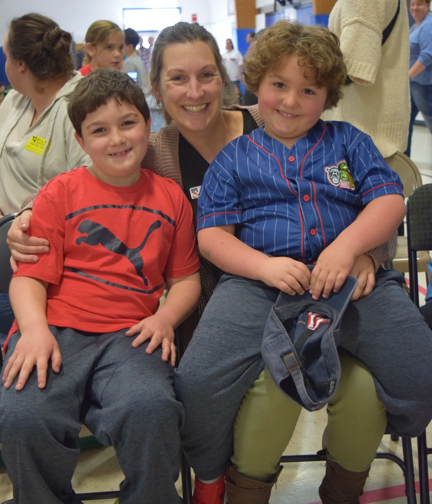 Veteran family members with their student(s)