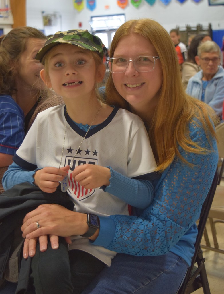 Veteran family members with their student(s)