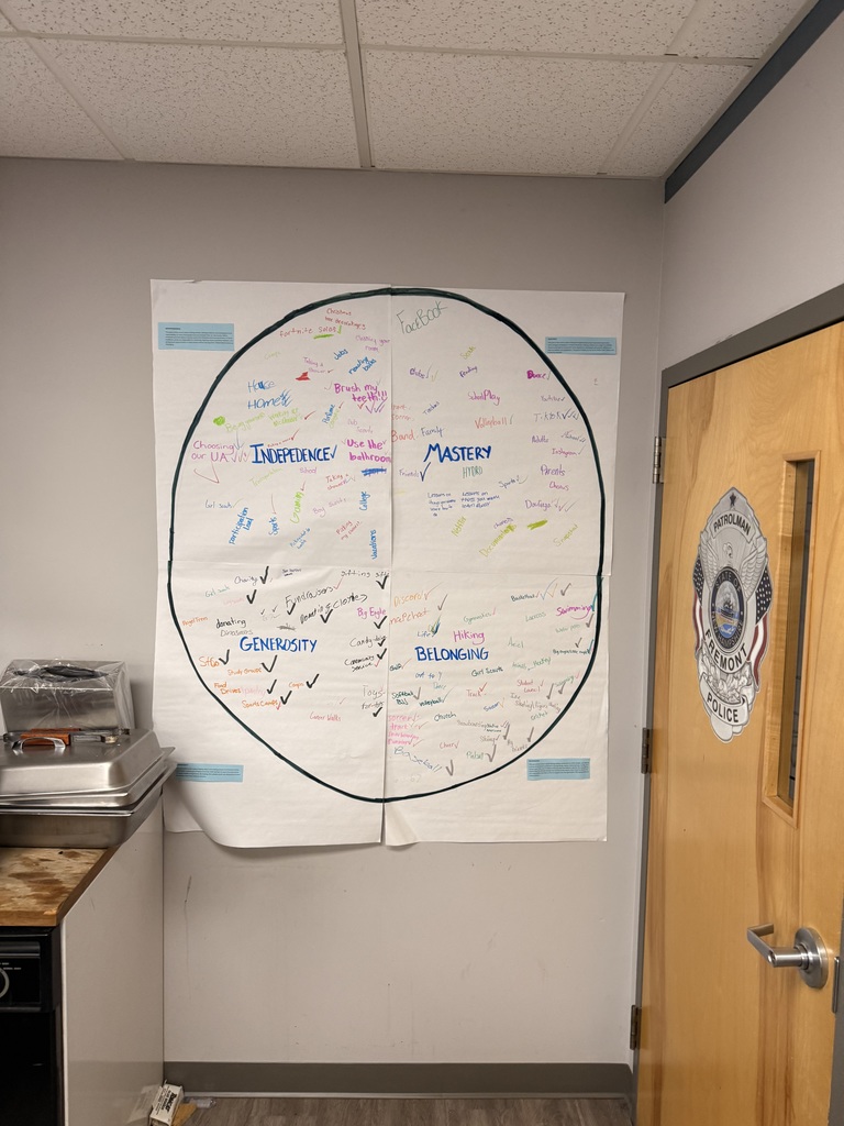 Students data from the day's activities