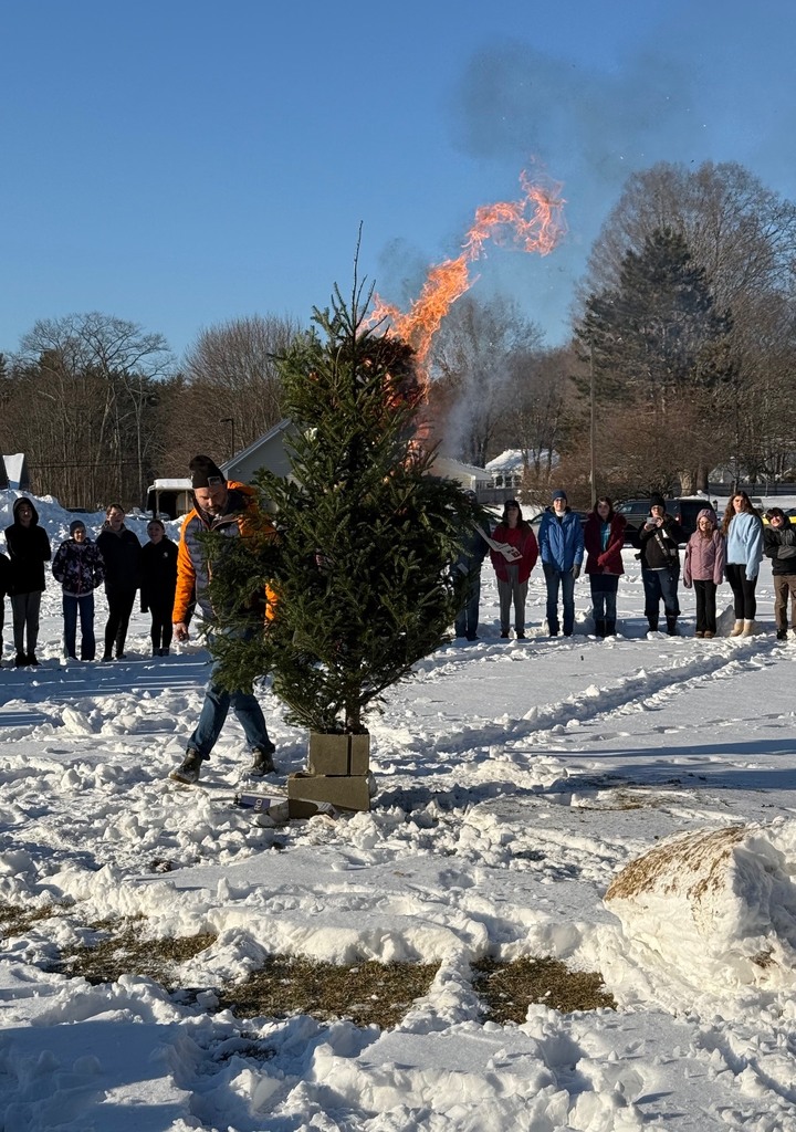 Goodbye grumps! Hello 2026! This is a photo of the structure burning.