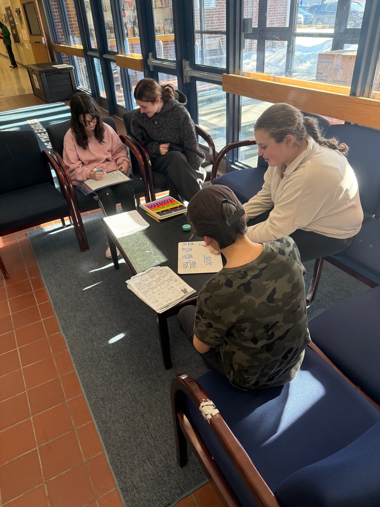 Upper middle school supporting fifth graders in math.