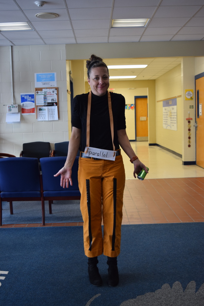 Ms. Drake as "intersecting" and "parallel" lines!