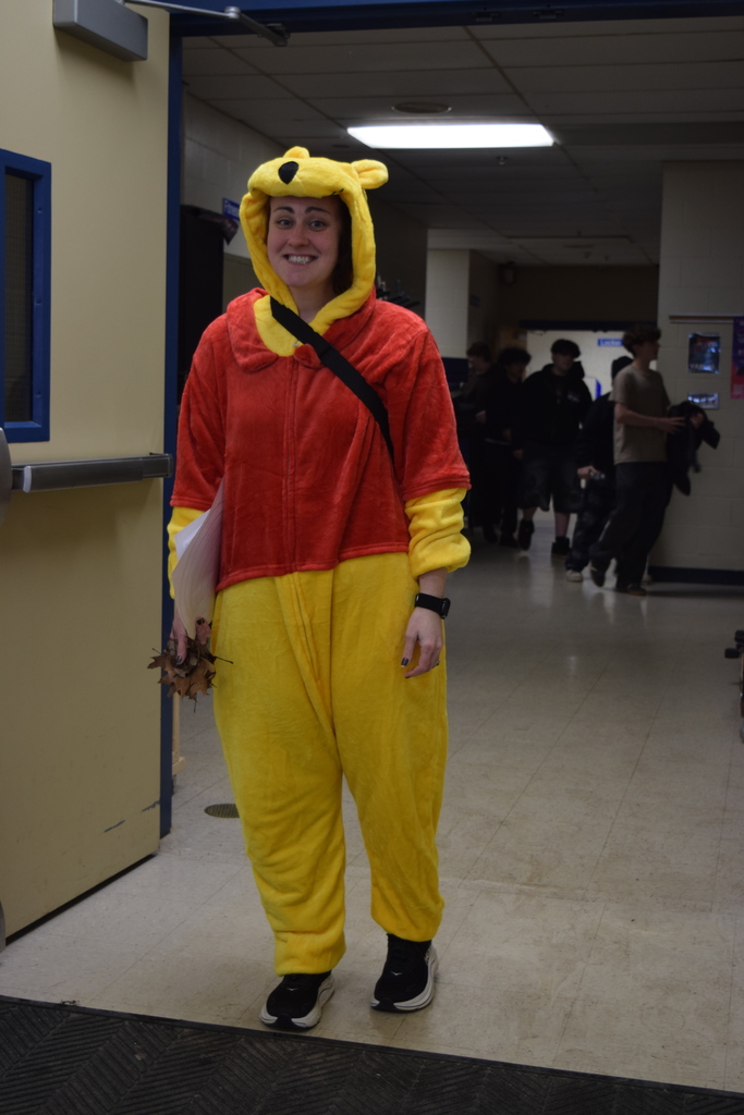 Winnie the Pooh spotted in the hallway!