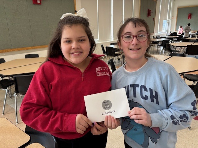 Two fifth grade students representing Ellis School at the Honors Festival!