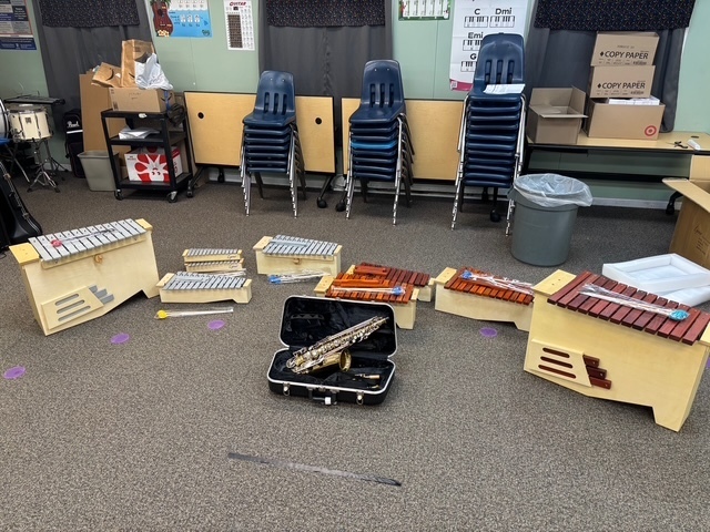Orff and saxophone courtesy of the David M. Brooks grant!