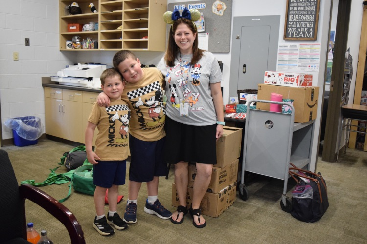 Mrs. Lennon and her boys