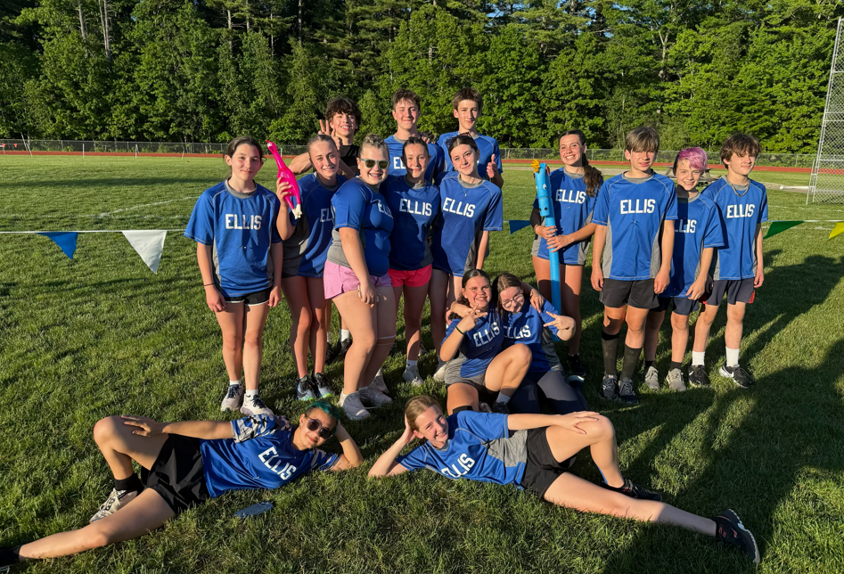 Our athletes smiling during their meet yesterday!