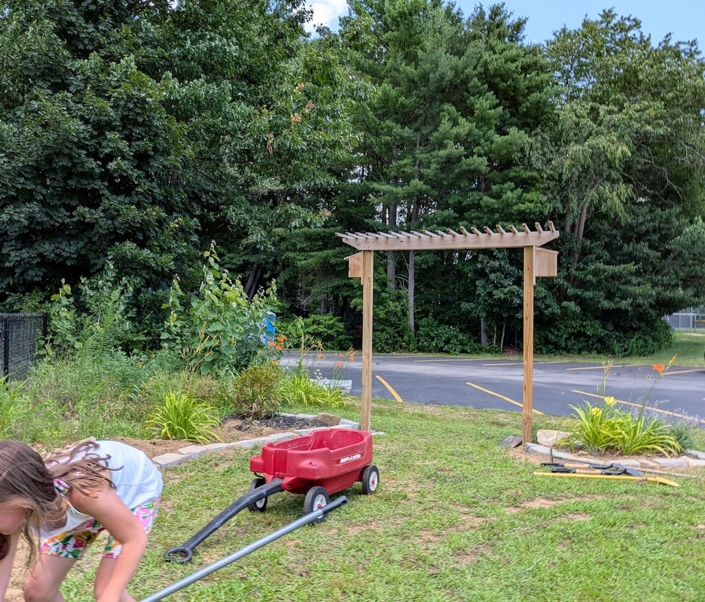 Working on the garden!