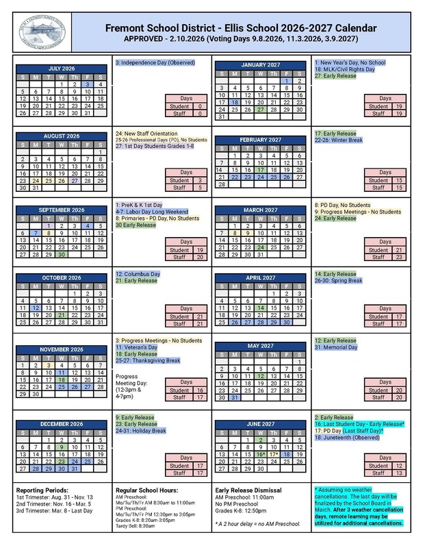 26-27 calendar